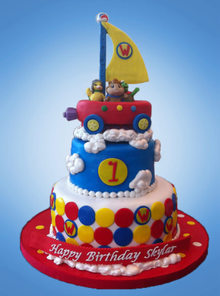 Wonder Pets custom first birthday cake