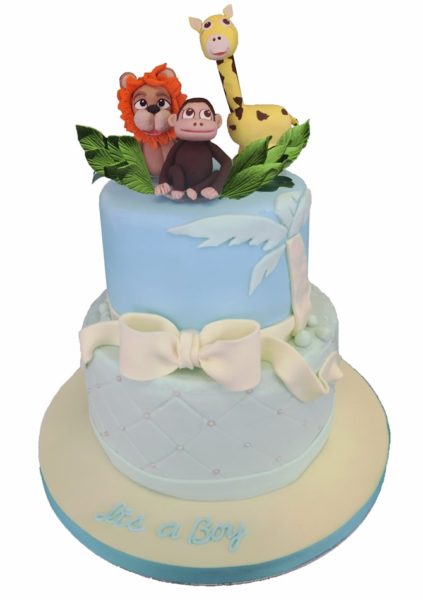 Jungle Theme Baby Shower Cake