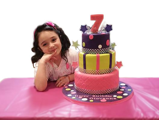 Cake to Remember for Girl turning 7 years old