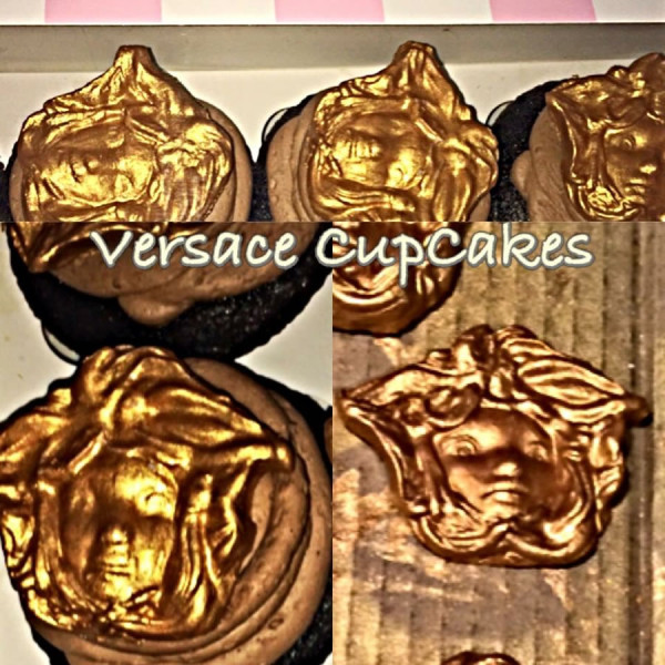 Versace-theme designer cupcakes by MaddiesCakes New York