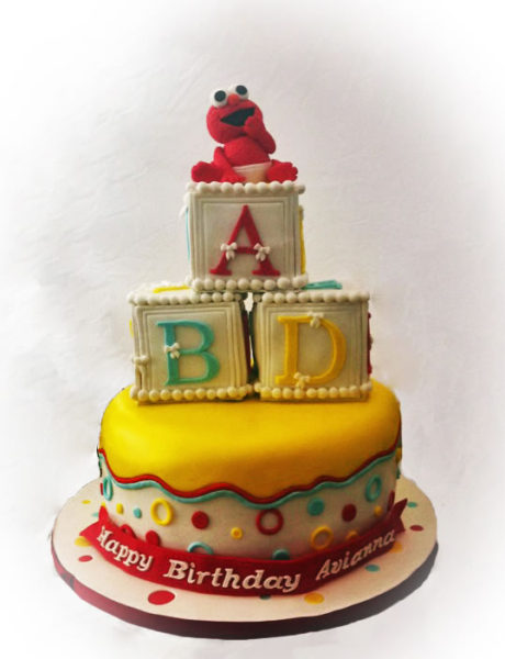 Baby Elmo Birthday Cake