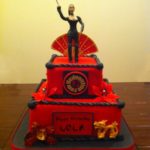 Asian theme birthday cake for a Special Client