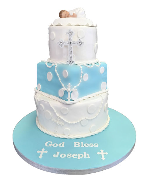 Sweet Baby Baptism Cake