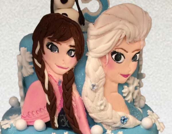 Blue Princess Cake and Treats