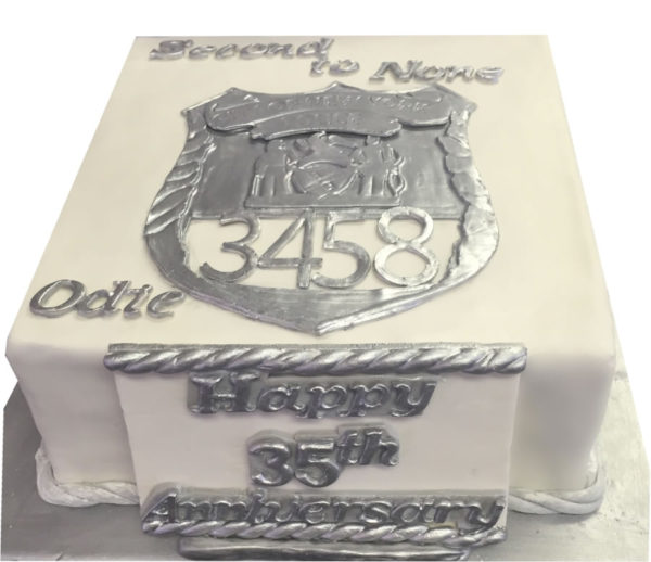 NYPD Custom Anniversary Cake for Police Officer